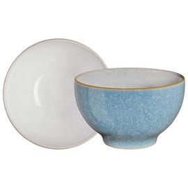 Denby Elements Set of 4 Stoneware Nibble Bowls - Blue