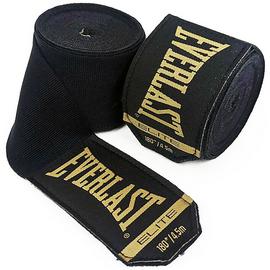 Everlast Elite 180" Boxing Hand Wraps - Black