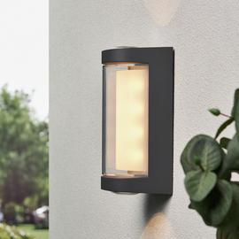 Zink CURV IP54 Anthracite LED Outdoor Wall Light