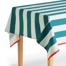 Habitat Wipe Clean Cotton Table Cloth - Blue