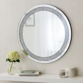Argos Home Sparkle Glass Round Wall Mirror - 70x70cm