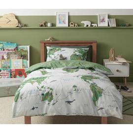 Habitat Kids Cotton Map Print Bedding Set