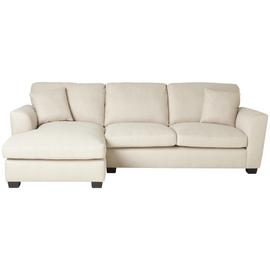 Argos Home Joelle Left Hand Corner Chaise Sofa - Stone