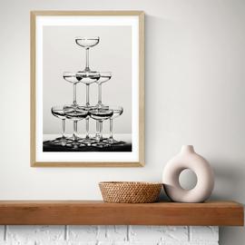 East End Prints Champagne II Art Print