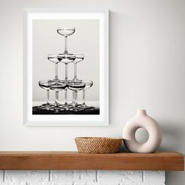 East End Prints Champagne II Art Print