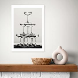 East End Prints Champagne II Art Print