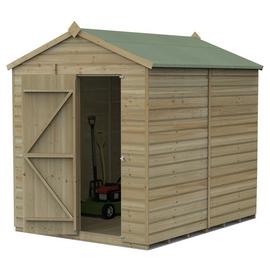 Forest Beckwood Shiplap Windowless Apex Shed - 6 x 8ft