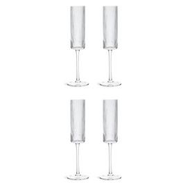 Habitat Ribbed Set of 4 Champagne Flute