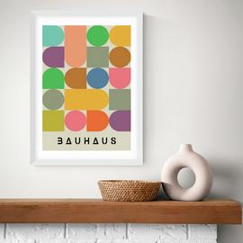 East End Prints Colourful Bauhaus Art Print