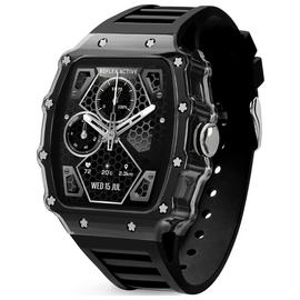 Reflex Active Black Strap Calling Smart Watch