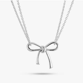 Revere Sterling Silver Motif Bow Necklace
