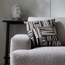 Habitat Industrial Printed Cushion - Monochrome - 43x43
