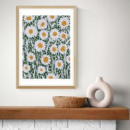 East End Prints Daisy Pattern Art Print