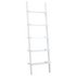 Ladder Style 5 Tier Shelving UnitWhite