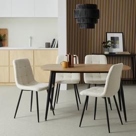 Argos Home Cobin Oak Dining Table & 4 Chairs