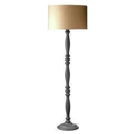Argos Home Flitwick Wooden Spindle Floor Lamp - Grey