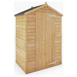 Mercia Wooden Overlap Windowless Shed 4 x 3ft