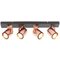 Argos Home Cole 4 Light Spotlight - Black & Copper