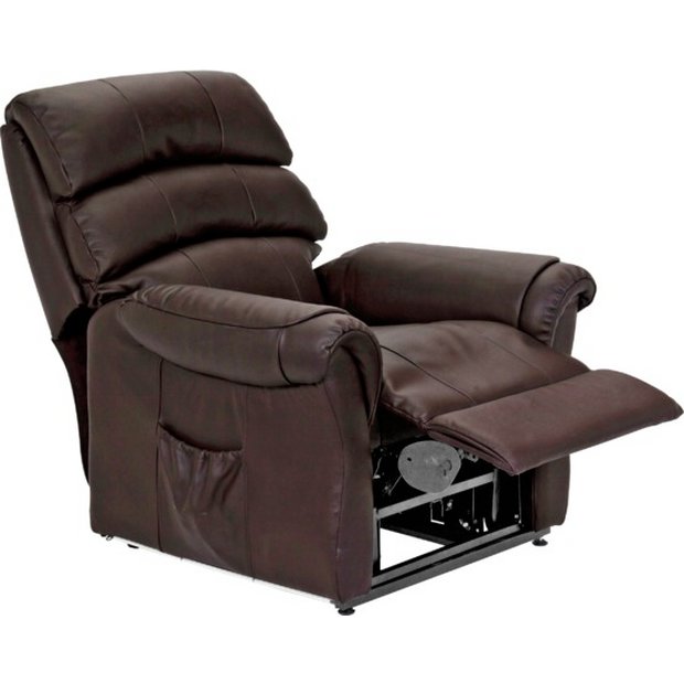 Buy HOME Warwick Powerlift Leather Recliner Chair - Chocolate at Argos