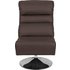 Argos Home Costa Swivel Chair and Footstool - Dark Brown
