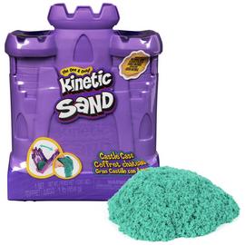 Kinetic Sand Castle Case Playset with Teal Sand