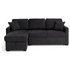 Argos Home Reagan Left Corner Fabric Sofa Bed - Charcoal