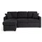 Argos Home Reagan Left Corner Fabric Sofa Bed - Charcoal