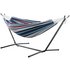 Vivere Double Cotton Hammock with Stand - Denim 