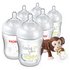 Nuby's Natural Touch™ 270ml Bottles 6 Pack & Snoozie Soother