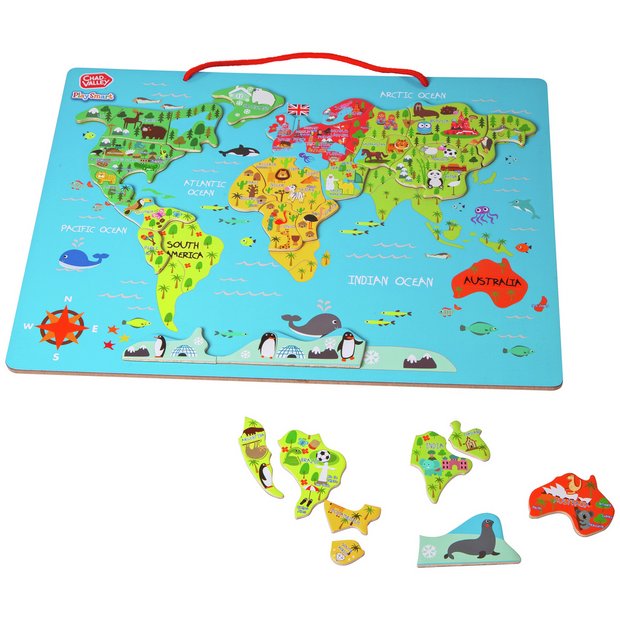 Buy Chad Valley PlaySmart Magnetic World Map, Discovery and science toys