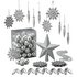 Argos Home 100 Piece Christmas Decorations Pack - Silver