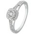 Revere 9ct White Gold 0.15ct tw Diamond Halo Ring