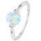 Revere Sterling Silver Blue Topaz and Diamond Accent Ring