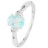 Revere Sterling Silver Blue Topaz and Diamond Accent Ring