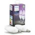 Philips Hue White and Colour Ambience E14 Candle Twin Pack