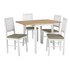 Argos Home Kendal Large Extending Table & 4 Chairs -Two Tone