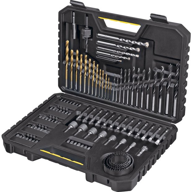 Buy Stanley 100 Piece Drill Set DIY power tool accessories Argos