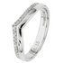 Revere 9ct White Gold 0.15ct Diamond Wishbone Wedding Ring