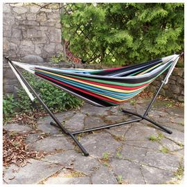Vivere Rio Night Double Hammock with Metal Stand