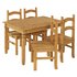 Argos Home San Diego Solid Wood Table & 4 Chairs - Natural