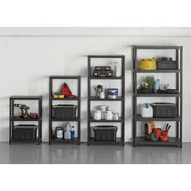 4 Tier Plastic Shelving Unit