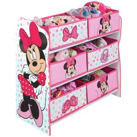 Disney Minnie Mouse Kids Bedroom Storage Unit with 6 Bins by HelloHome Best Price and Cheapest