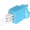 Juice USB 2.0/3.0 Triple Wall Charger - Aqua