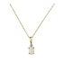 Revere 9ct Gold Oval Opal and Diamond Accent Pendant