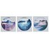 Collection Set of 3 Forest Frost Abstract Canvases