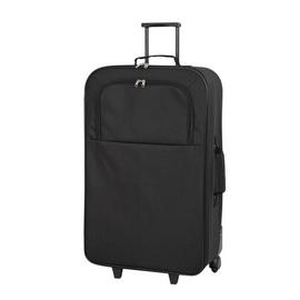 Large 2 Wheel Soft Suitcase - Black