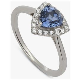 Revere Sterling Silver Tanzanite Gemstone Ring - O