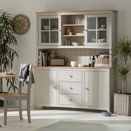 Habitat Bournemouth 4 Door 3 Drawer Sideboard -Light Grey