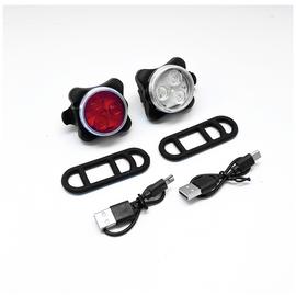 Cross USB Rechargeable Bike Light Set