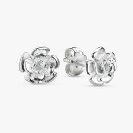 Revere Sterling Silver Rose-shaped Stud Earrings